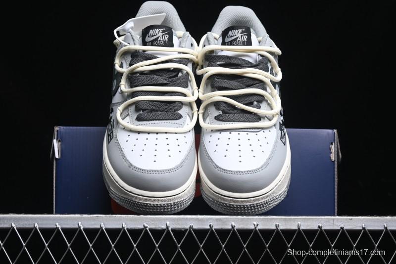 Nike Air Force 1 Low "Vinyl" Casual Sneakers with Lace-Up Design - KS6896-666