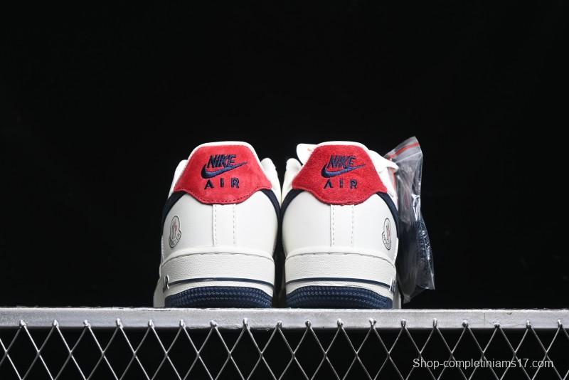 Nike Air Force 1 '07 Low Moncler Collaboration - Light Blue & Pigment Dyed Two-Tone Low-Top Casual Sneakers - CH6336-512