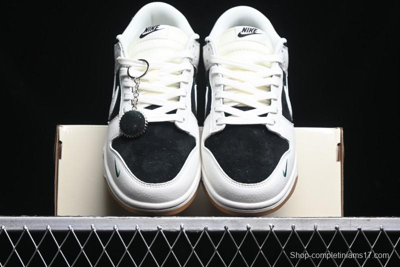 Nike SB Dunk Low Stussy Collaboration - Double Shadow White Hook Anniversary High-End Custom Low-Top Casual Skate Shoes - SF1029-406
