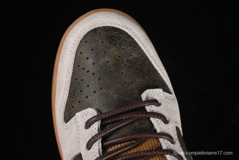 Nike Dunk Low Retro "Love & Peace" Casual Sneakers in Vintage Brown - HQ3459-212