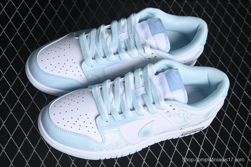 Nike Dunk Low Year of the Dragon Limited Edition Imperial Blue and White Porcelain Low-Top Casual Sneakers - DV0833-104