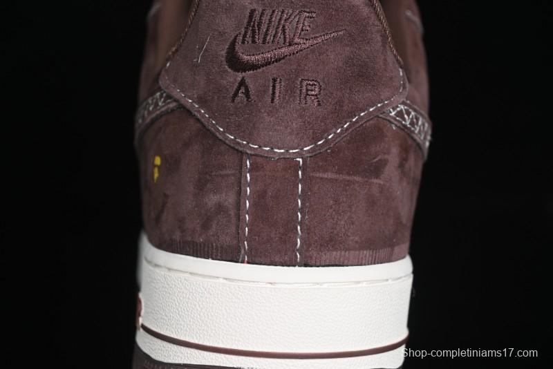 Nike Air Force 1 '07 Low BAPE Collaboration - Tan Brown Casual Sneakers - KK1988-027
