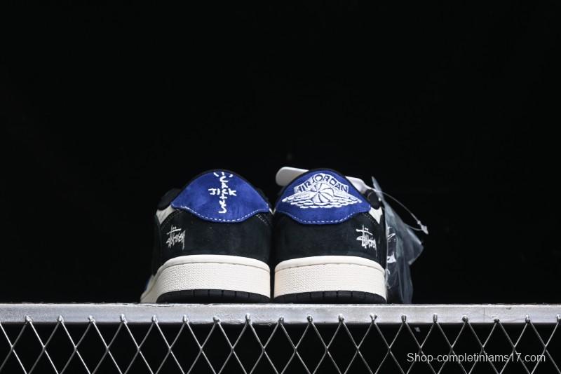 Nike Travis Scott x Fragment Design x Air Jordan 1 Low OG SP AJ1 Low Top Casual Sneakers - SJ2068-126
