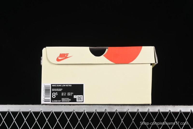 Nike SB Dunk Low Stussy Collaboration - Strap Grey Embroidered Swoosh Anniversary Custom Low-Top Casual Skate Shoes - SJ2068-307