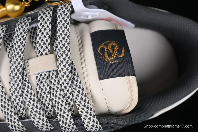 Nike SB Dunk Low Supreme Snake Year Collaboration White Hook Anniversary High-End Custom Low-Top Casual Skate Shoes - DM6868-016