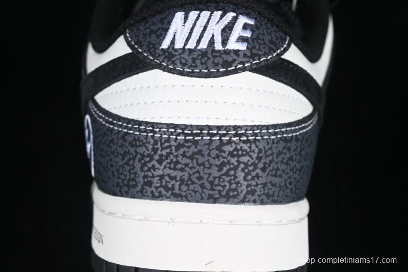 Nike SB Dunk Low Lightning Collaboration Black Swoosh Anniversary Custom Low-Top Skate Shoes - SF1029-401
