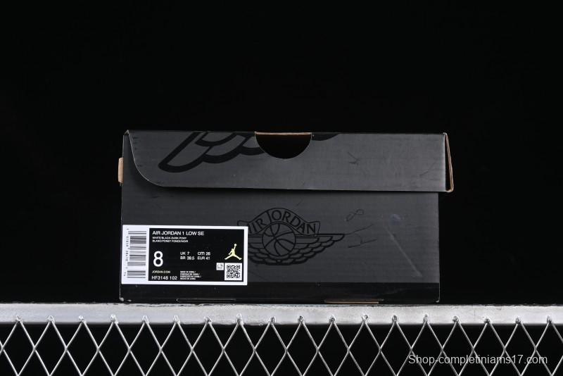 Nike Air Jordan 1 Low AJ1 White University Red Casual Sneakers - HF3148-102