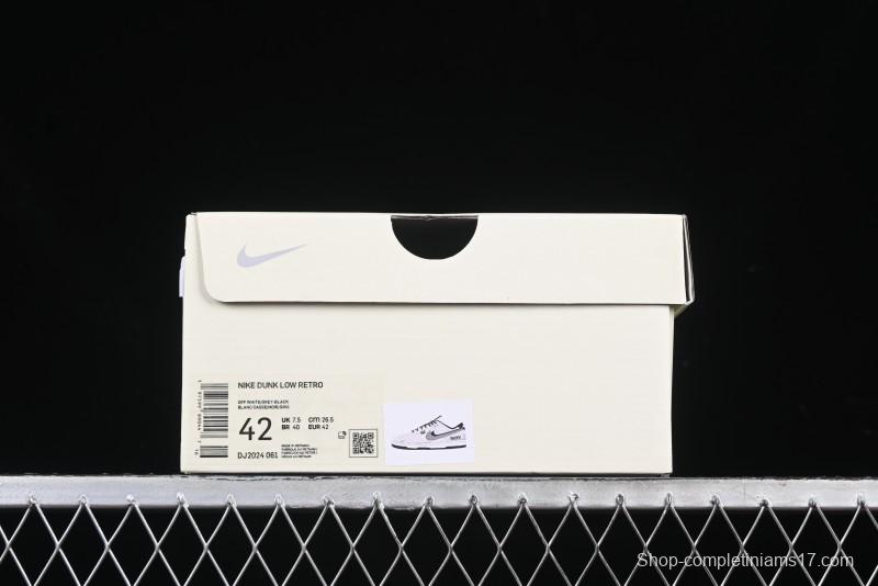 Nike SB Dunk Low Stussy Collaboration Grey Pig Suede Anniversary Custom Low-Top Casual Skate Shoes - DJ2024-061