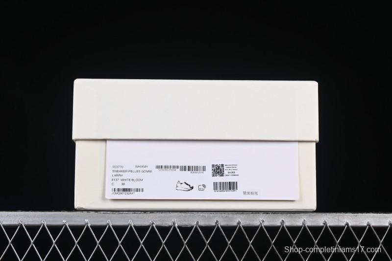 Alexander McQueen Oversized Sneakers with Mirror Silver Heel - White Leather Lace-Up Shoes