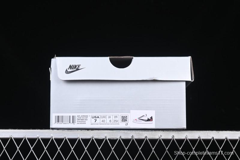 Nike Travis Scott x Fragment Design x Air Jordan 1 Low OG SP AJ1 Retro Sneakers - DM7866-050