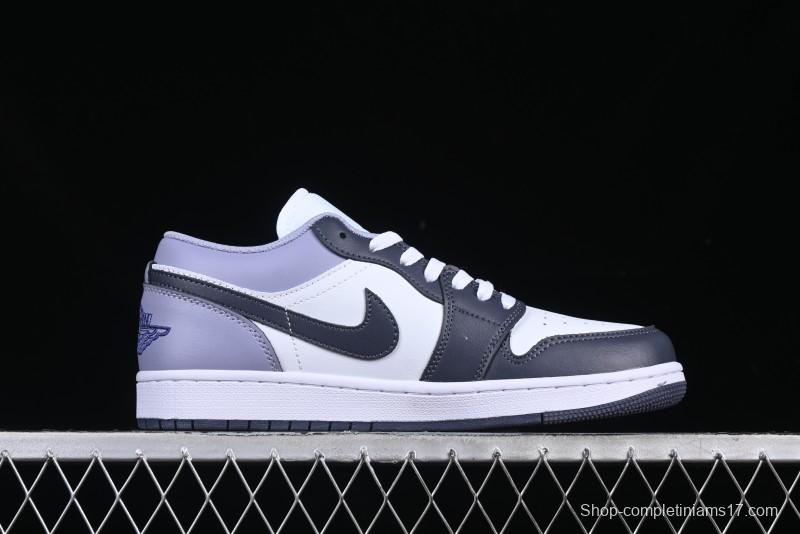 Nike Air Jordan 1 Low AJ1 Haze Purple Casual Lifestyle Sneakers - 553558-145