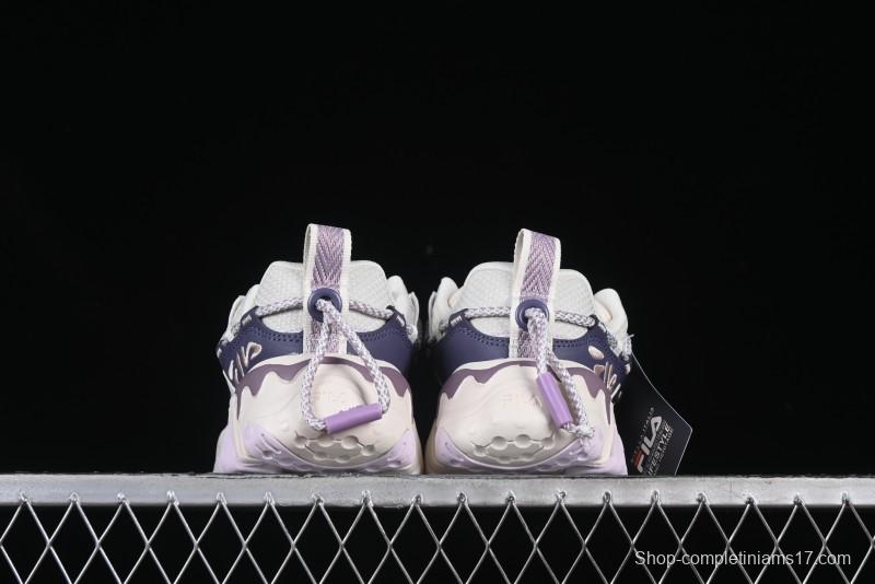 Fila Fusion Retro Mars Running Shoes with Lace-Up Design and Cushioned Sole - F12W432101FGO