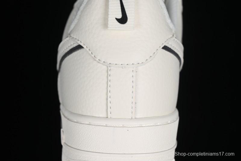 Nike Air Force 1 '07 Low Classic Black Mini Swoosh Starry Sky Casual Sneakers - MJ0319-021