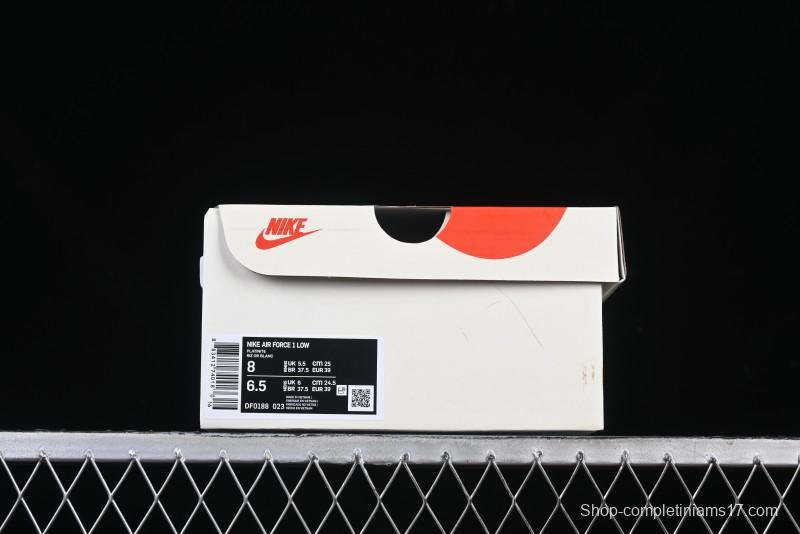 Nike Air Force 1 '07 Low UN Collaboration Beige Grey Metal Tag Casual Sneakers - DF0188-023