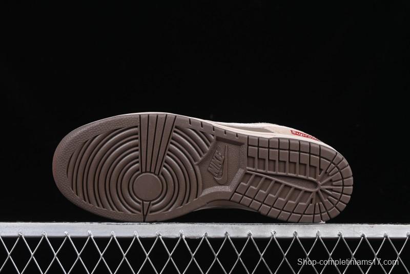 Nike SB Dunk Low Supreme Year of the Snake Limited Edition Anniversary Custom Casual Skate Shoes - AG3702-851