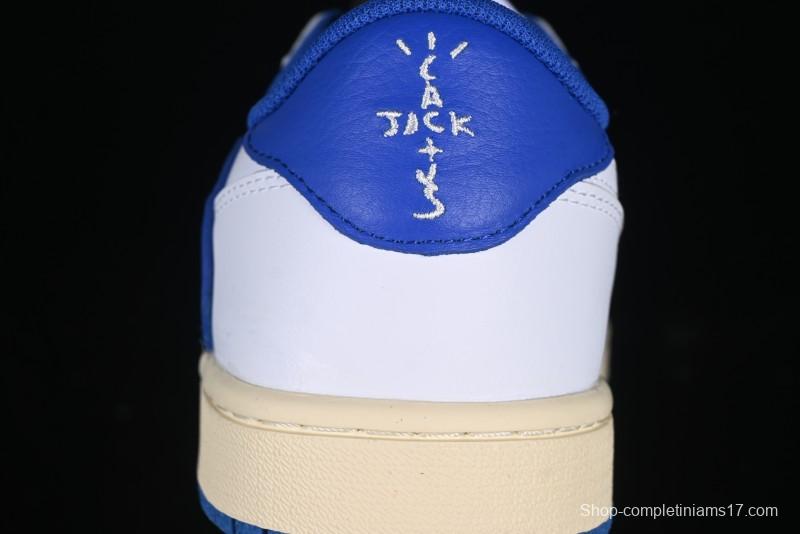 Nike Travis Scott x Air Jordan 1 Low OG AJ1 Reverse Swoosh Sneakers - DM7866-104