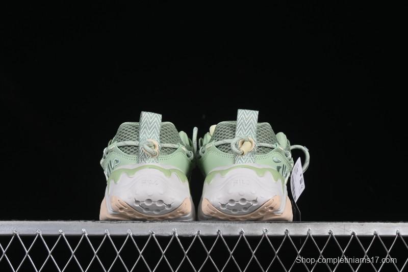 Fila Fusion Retro Mars Running Shoes with Lace-Up Design and Cushioned Sole - F12W422103FMB