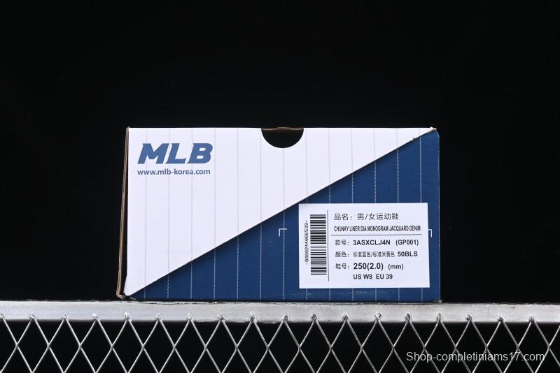 New York Yankees MLB Chunky Liner Dia Monogram Thick Sole Casual Running Shoes - 3ASXCLJ4N50BLS