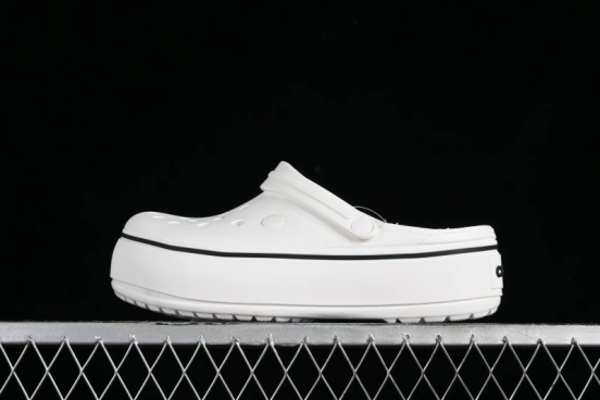 Crocs Crocband Platform Rainbow Comfortable Thick-Soled Clogs - B.D4