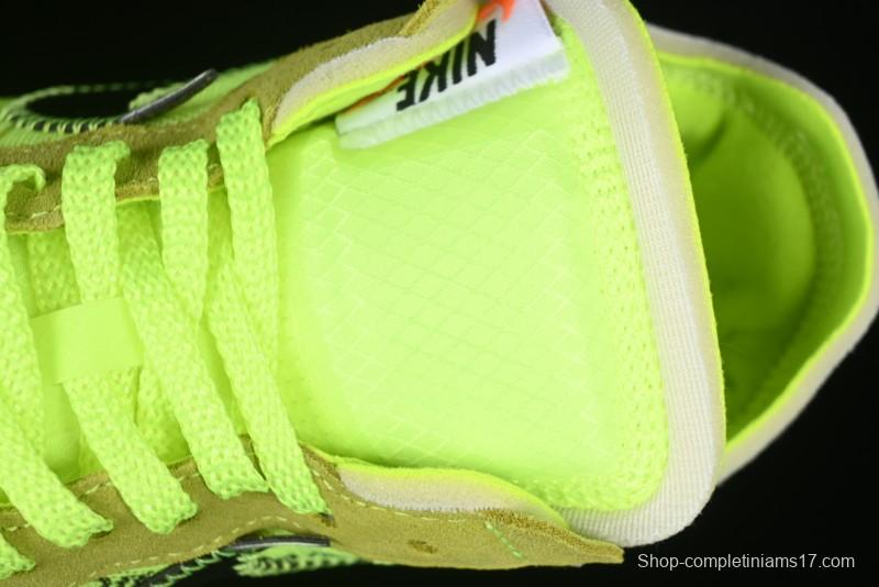 Nike Off White x Air Force 1 Low OW Collaboration Transparent Yellow Sneakers - AO4606-700