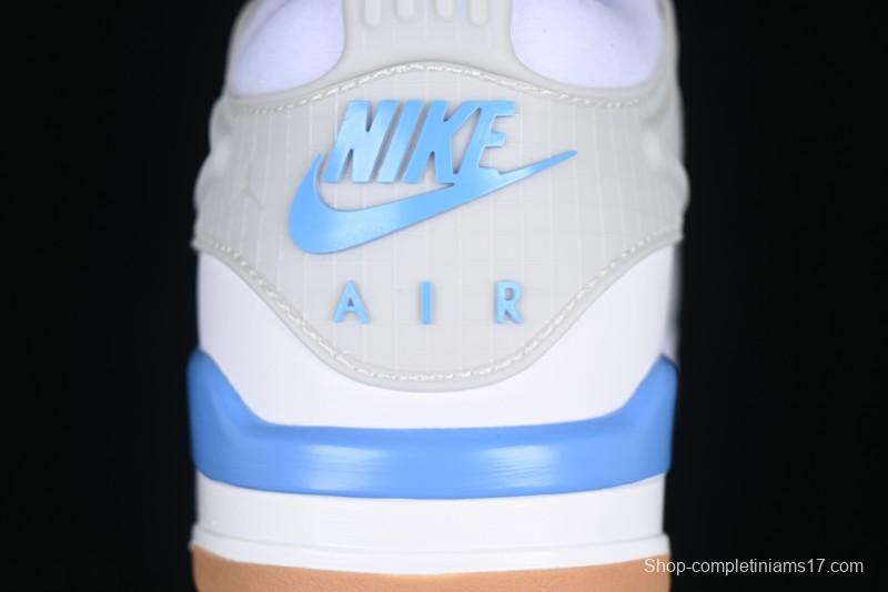 Nike Air Jordan 4 Remastered Retro Sneakers in White Blue - FQ7939-104