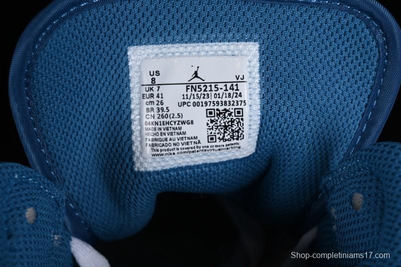 Nike Air Jordan 1 Mid Industrial Blue Basketball Shoes with Air Cushion - FN5215-141