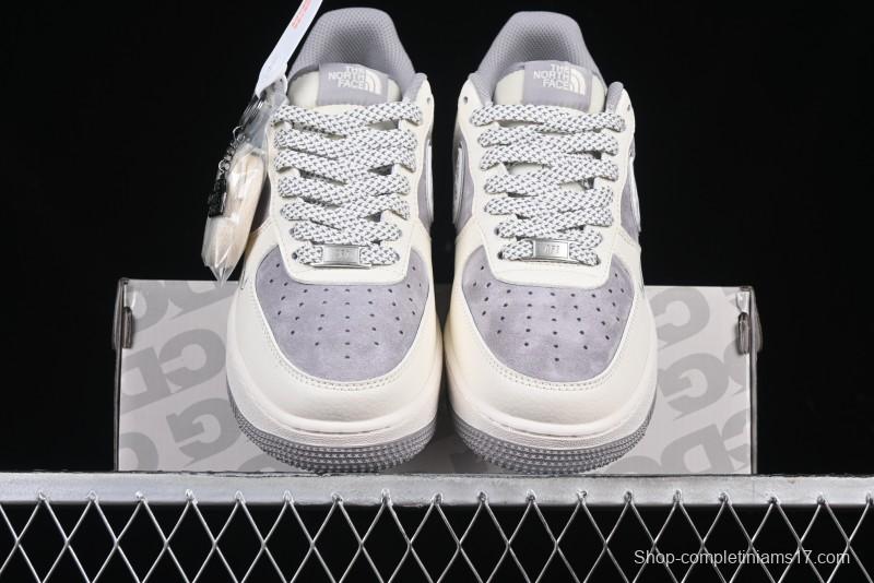 Nike Air Force 1 '07 Low The North Face x CDG Light Bone Swoosh Casual Sneakers - BB7518-014