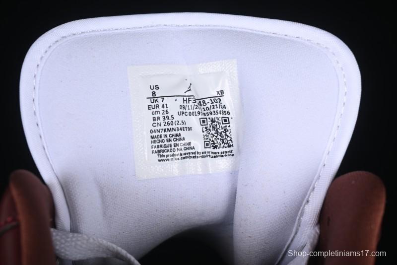 Nike Air Jordan 1 Low AJ1 White University Red Casual Sneakers - HF3148-102