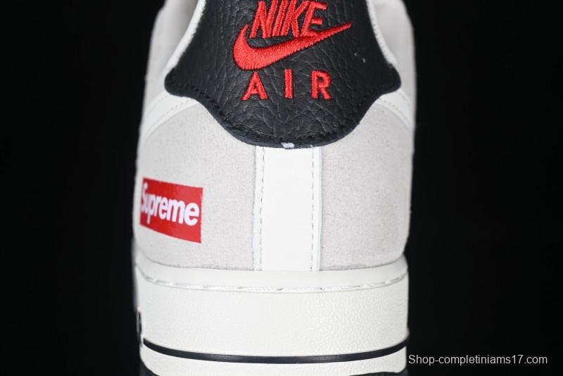 Nike Air Force 1 '07 Low Supreme Collaboration - Beige Grey Woven Label Casual Sneakers - CH6336-517