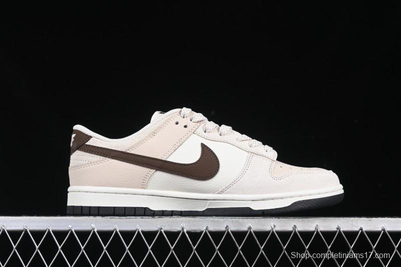 Nike SB Dunk Low Burberry Collaboration Patch Brown Swoosh Anniversary Custom Low-Top Casual Skate Shoes - DJ2024-088