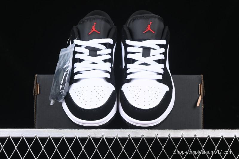 Nike Air Jordan 1 Low AJ1 Grey White Black Swoosh Casual Sneakers - HF3148-106