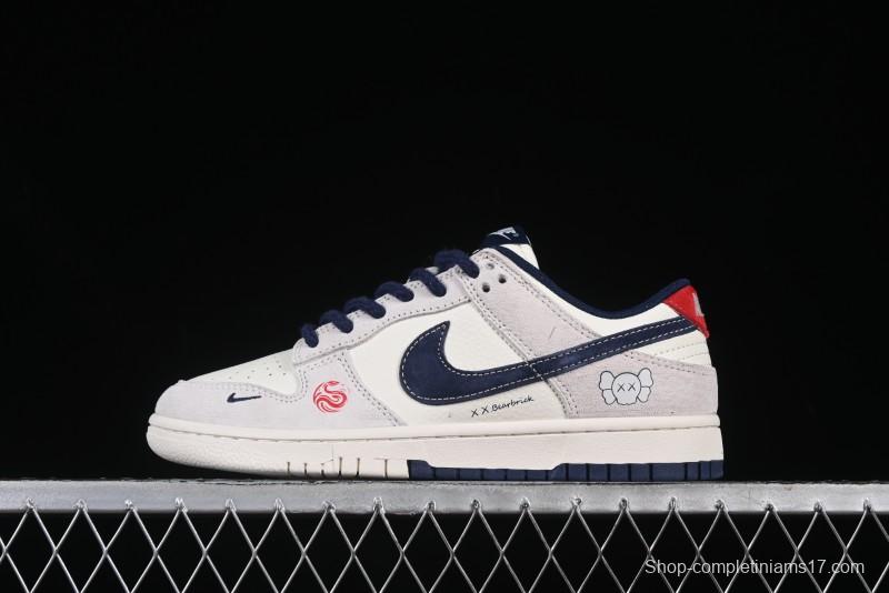 Nike SB Dunk Low Kaws Year of the Snake Collaboration Pig Eight Blue Hook Anniversary High-End Custom Low-Top Casual Sneakers - YX5066-249