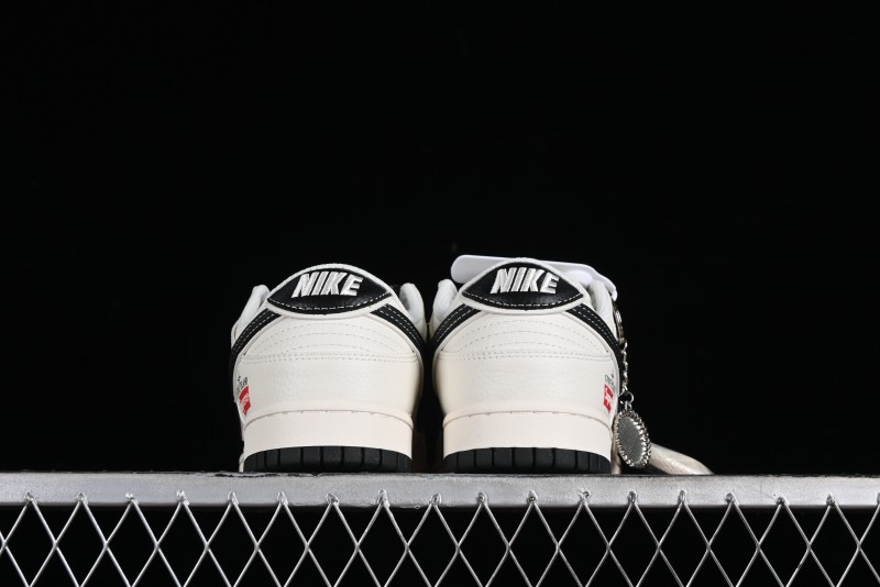 Nike Supreme x SB Dunk Low Stone Island Collaboration - Beige Black Starry Sky Anniversary Custom Low-Top Casual Skate Shoes - BB9866-003