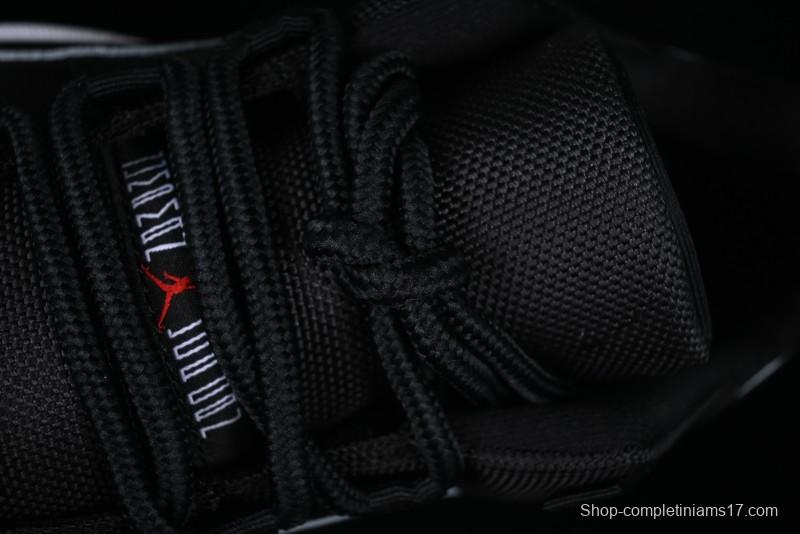 Nike Air Jordan 11 Low Bred Basketball Shoes with Patent Leather and Carbon Fiber - FV5104-006