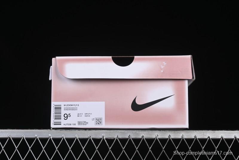 Nike Zoom Fly 6 Running Shoes with Flyknit and React Technology for Lightweight Responsive Cushioning - HJ7038-100