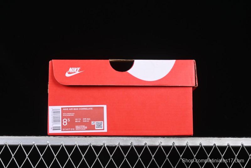 Nike Air Max Correlate Retro Running Shoes with Air Cushion - 511417-016