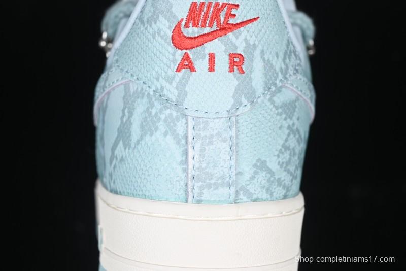 Nike Air Force 1 '07 Low Green Snake Lace-Up Casual Sneakers - KK1988-023