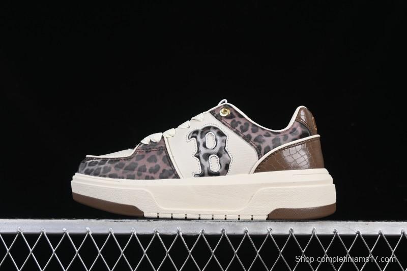 New York Yankees Chunky Liner Lux Leopard Thick Sole Casual Running Shoes - 3ASXCLE4N43BGS