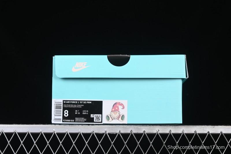 Nike Air Force 1 '07 Low "Grandma Christmas" Limited Edition Custom Casual Sneakers - FZ5068-616