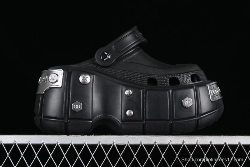 Balenciaga Hardcrocs Slide EVA Round Toe Ultra Thick Sole Clog Sandals - W1S8N1081