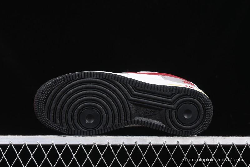 Nike Air Force 1 '07 Low Year of the Snake Limited Edition Beige Grey Red Swoosh Casual Sneakers - DM6688-029