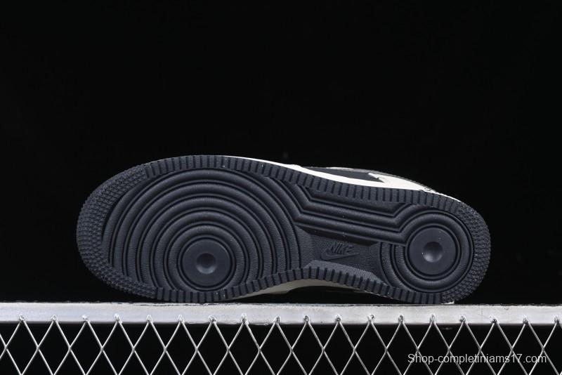 Nike Air Force 1 '07 Low Stussy Collaboration - Light Grey Triple Swoosh Low-Top Casual Sneakers - KK1988-037