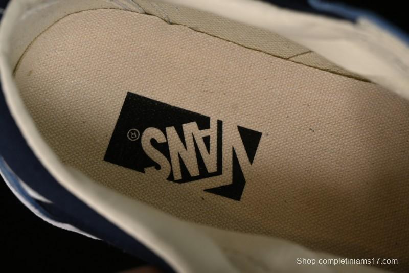 Vans Sk8-Mid Reissue 83 High-End Blue Suede Retro Skate Shoes - VN000CQDDWR