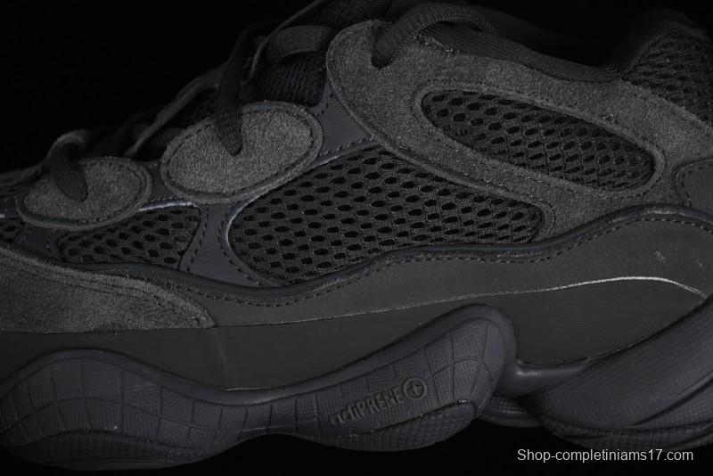 Adidas Yeezy 500 Black Casual Running Shoes - F36640