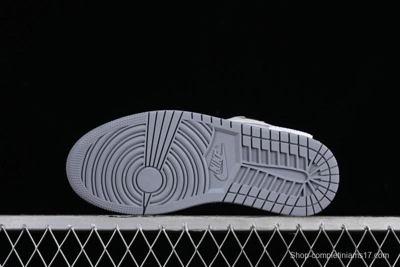 Nike Air Jordan 1 Low AJ1 Retro Basketball Shoes with Panda Mischief Modern Floral Design - 553560-053