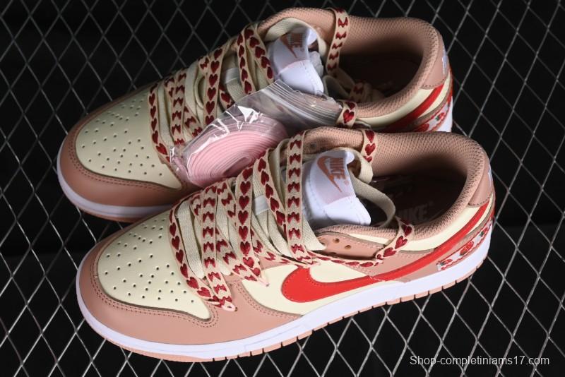 Nike Dunk Low SB Christmas Gift Strawberry Cake Casual Sneakers with Dual Laces - DD1503-118