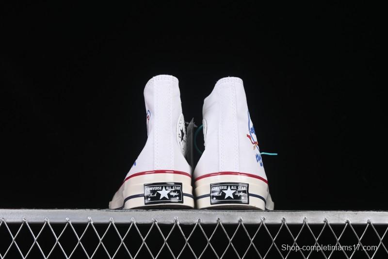 Converse Chuck 1970s High Top Casual Canvas Sneakers with Classic Graffiti Limited Edition Three-Star Logo - 162056C