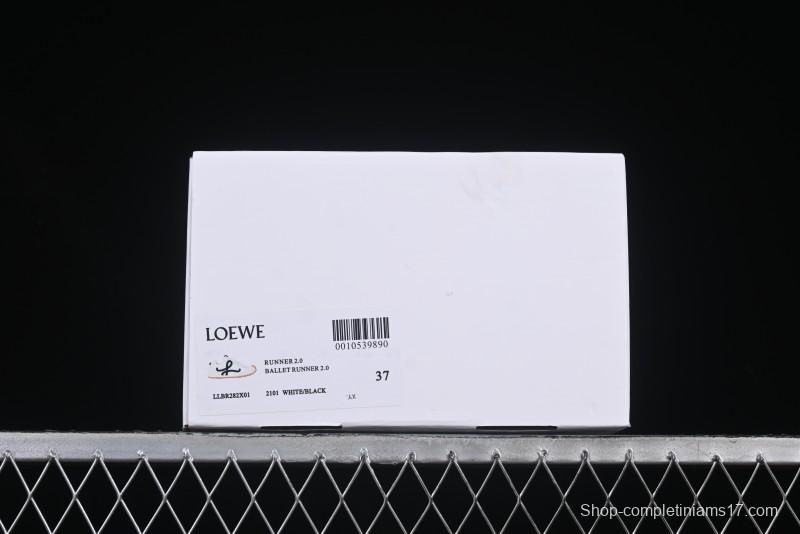 Loewe Ballet Runner 2.0 Sneakers Retro Style Low-Profile Casual Sports Shoes with Asymmetric Toe Design - Ballet Runner 2.0