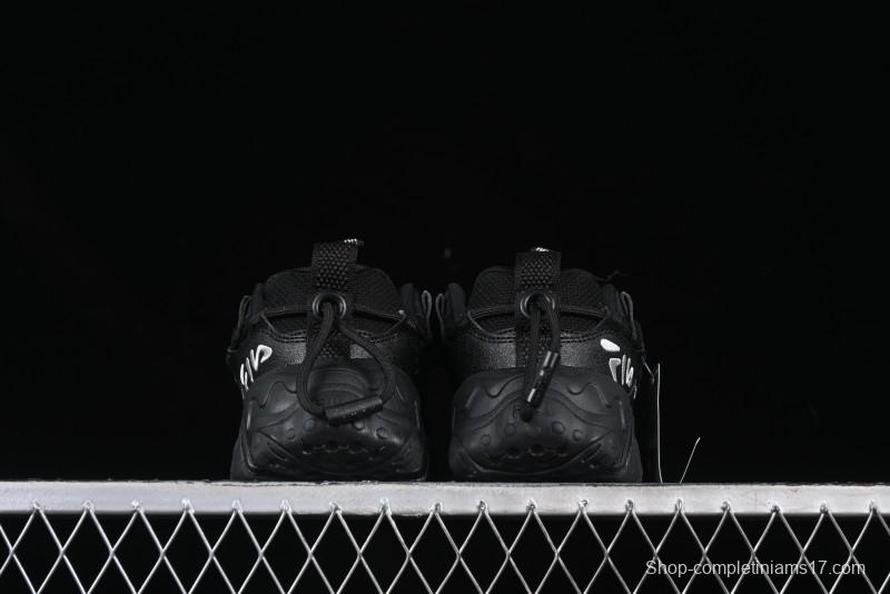 Fila Fusion Retro Mars Running Shoes with Lace-Up Design and Cushioned Sole - F12W422103FBK