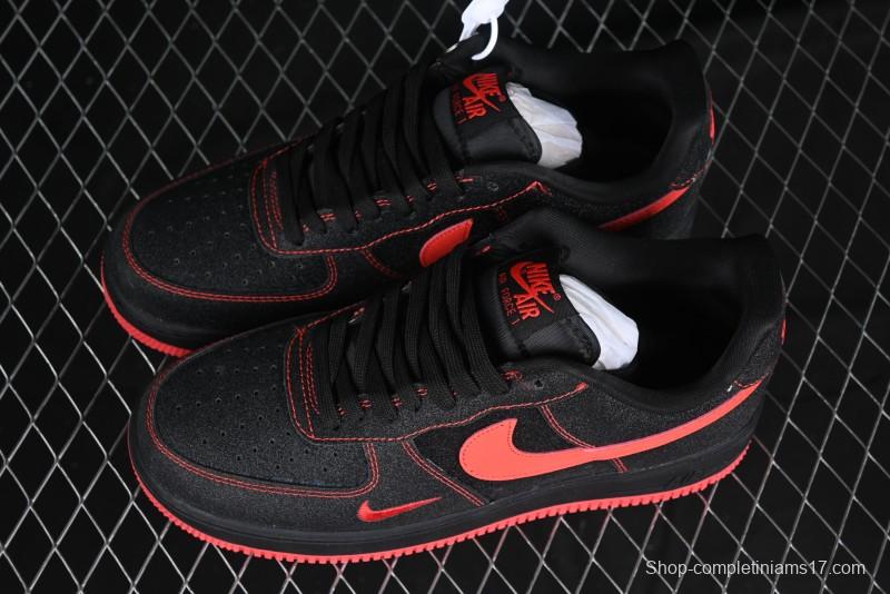 Nike Air Force 1 '07 Low Casual Sneakers in Heartbeat Orange with Full-Length Air Cushion - DF0188-015